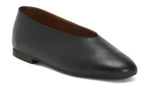 Leather Round Toe Shoes