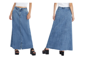 Tory Denim Maxi Skirt
