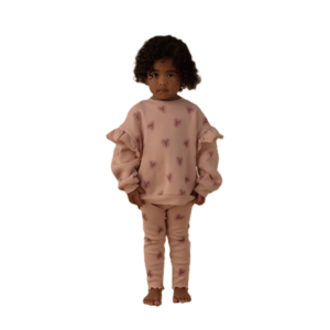 Toddler Girls' 2pc Juniper Shore Hearts Fleece Sweatshirt and Legging Pants Set