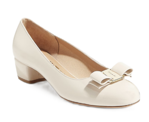 Vara Bow Leather Low Pumps