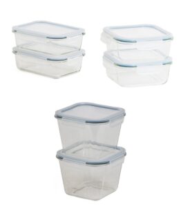 2pk Glass Food Storage Containers