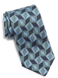 Nielsen Geometric Print Silk Tie