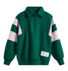 Kids' Colorblocked Polo Sweatshirt