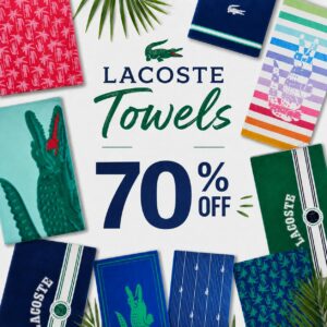 70% off Lacoste Towels!!