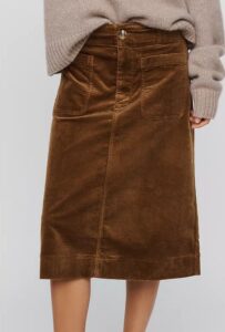 Maeve Colette Corduroy Midi Skirt