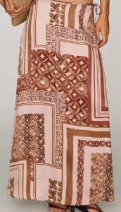 Scotch & Soda Printed Midi Skirt