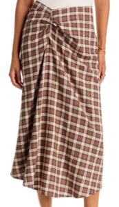 Laurel Cotton Gathered Midi Skirt