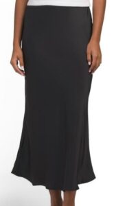 Lux Satin Maxi Bias Skirt