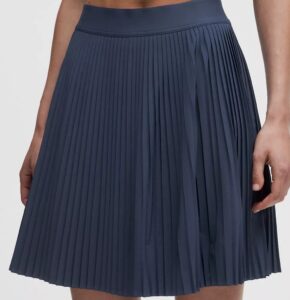 Pleated High-rise Knee-length Tennis Skirt