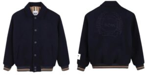 Little Boy's & Boy's Logo Wool-blend Varsity Jacket