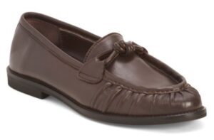 Leather Stitched Toe Box Loafers