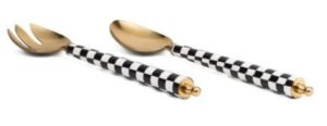 2pc Checkered Salad Servers