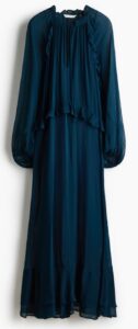 Flounce-trimmed Dress