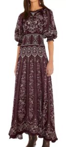 Liz Balloon Sleeve Maxi Dress