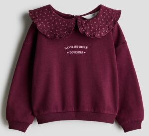 Sweatshirt with Collar