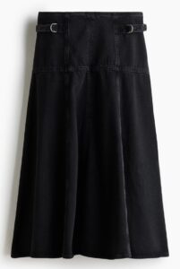 Flared Denim Skirt