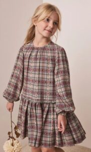 Brown Check Dress (3-16yrs)