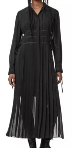 Kass Pleated Shirt Dress