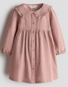 Corduroy Dress with Peter Pan Collar