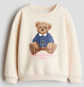 Brushed-inside Sweatshirt with Printed Motif