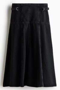 Flared Denim Skirt