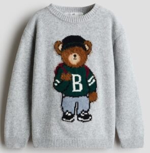 Jacquard-knit Sweater