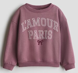 Brushed-inside Sweatshirt with Printed Motif