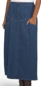 Denim Maxi Skirt
