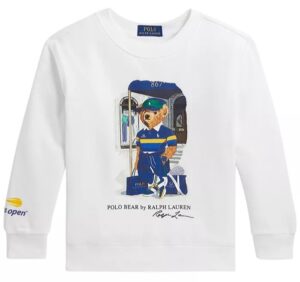 Boys' 2t-7 Us Open Polo Bear Long-sleeve Sweatshirt