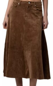 Women's A-line Midi Skirt