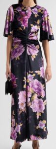 Floral Ruched Maxi Dress