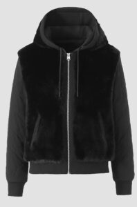 Gwendal Quilted Faux-fur Reversible Hoodie