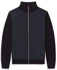Trainer Mixed Media Zip Jacket