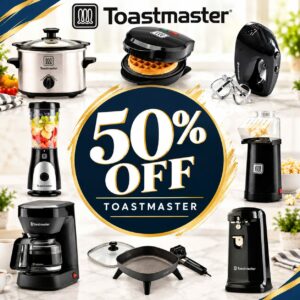 50% off Toastmaster Appliances!!