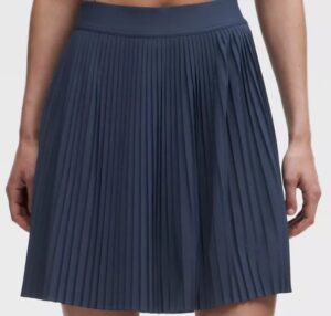 Pleated High-rise Knee-length Tennis Skirt