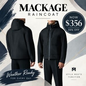 Eric Hooded Raincoat