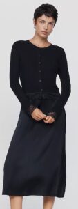 Twofer Cardigan Midi Dressp