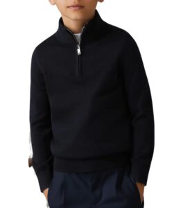 Kids' Blackhall Quarter Zip Wool Sweater