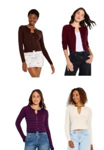Women's Crewneck Baby Cable Cardigan