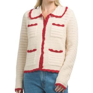 Scalloped Crochet Coatigan