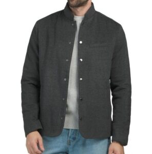Wool Alessio Top Shelf Quilted Buttoned Jacket