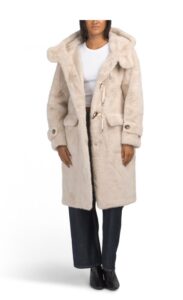 Ariel Faux Fur Hooded Coat