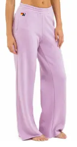 Image of sale on 5 Stripe Sweatpants in Mauve/white Neon