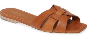 Image of sale on Leather Tribute Flat Sandals