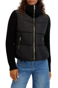 Knit Sleeve Quilted Core Jacket