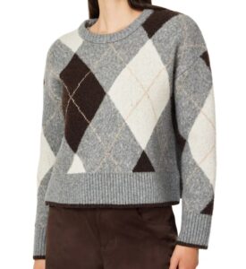 Image of sale on Argyle Crewneck Sweater