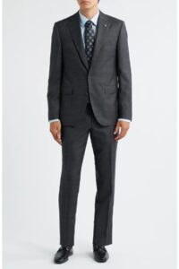 Image of sale on Esprit Contemporary Fit Charcoal Grey Mélange Wool Suit