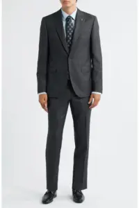Image of sale on Esprit Contemporary Fit Charcoal Grey Mélange Wool Suit
