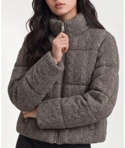 Image of sale on Brigitte Cable Knit Puffer Jacket