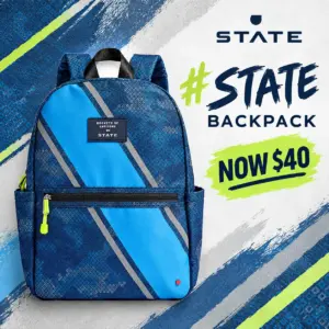 Image of sale on State X Roa Blue Camo Backpack